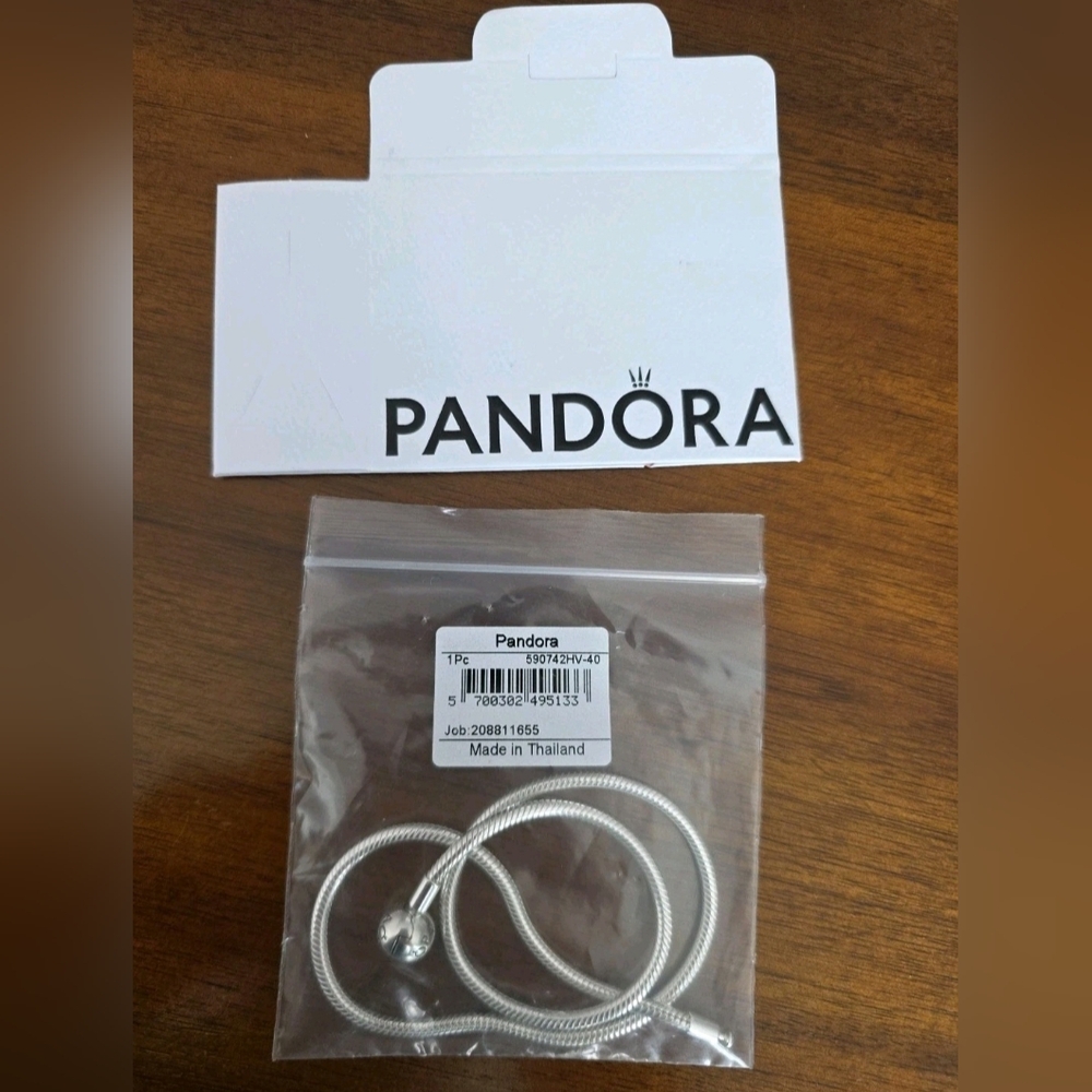 pandora snake chain necklace 590742HV-40(40cm, 15.5")